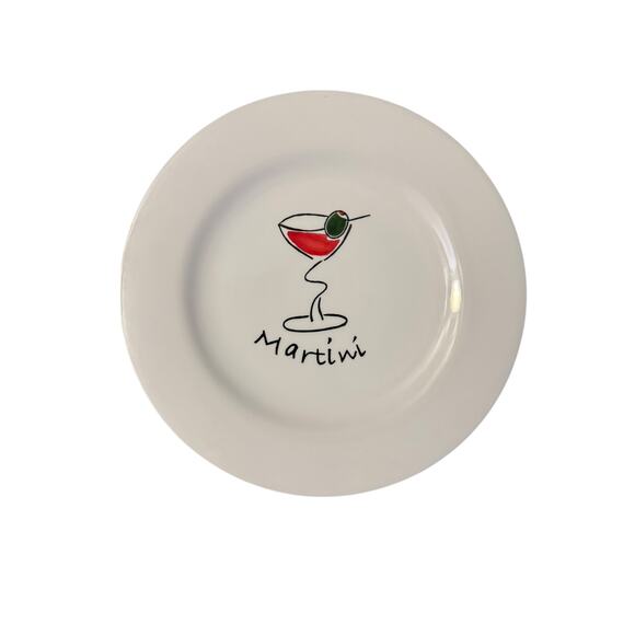 Sakura “Martini Hour” Salad Plates Set of 4 Bold Color-Splash Entertaining - Picture 2 of 5